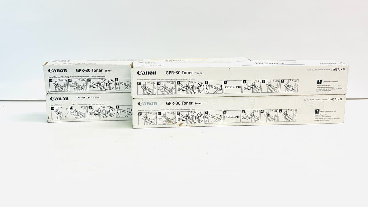 4 Cosmetic Genuine Canon IR C5045,C5255 Cyan & Yellow Toners GPR-30