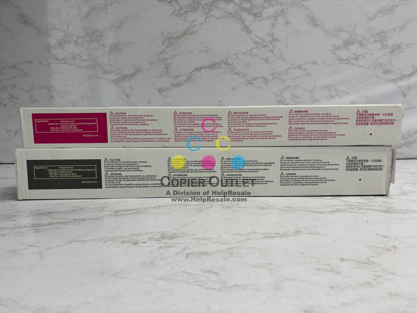 2 Genuine Kyocera MZ4001ci,MZ5001ci,MZ6001ci MK Toners TK-8597M, TK-8597K