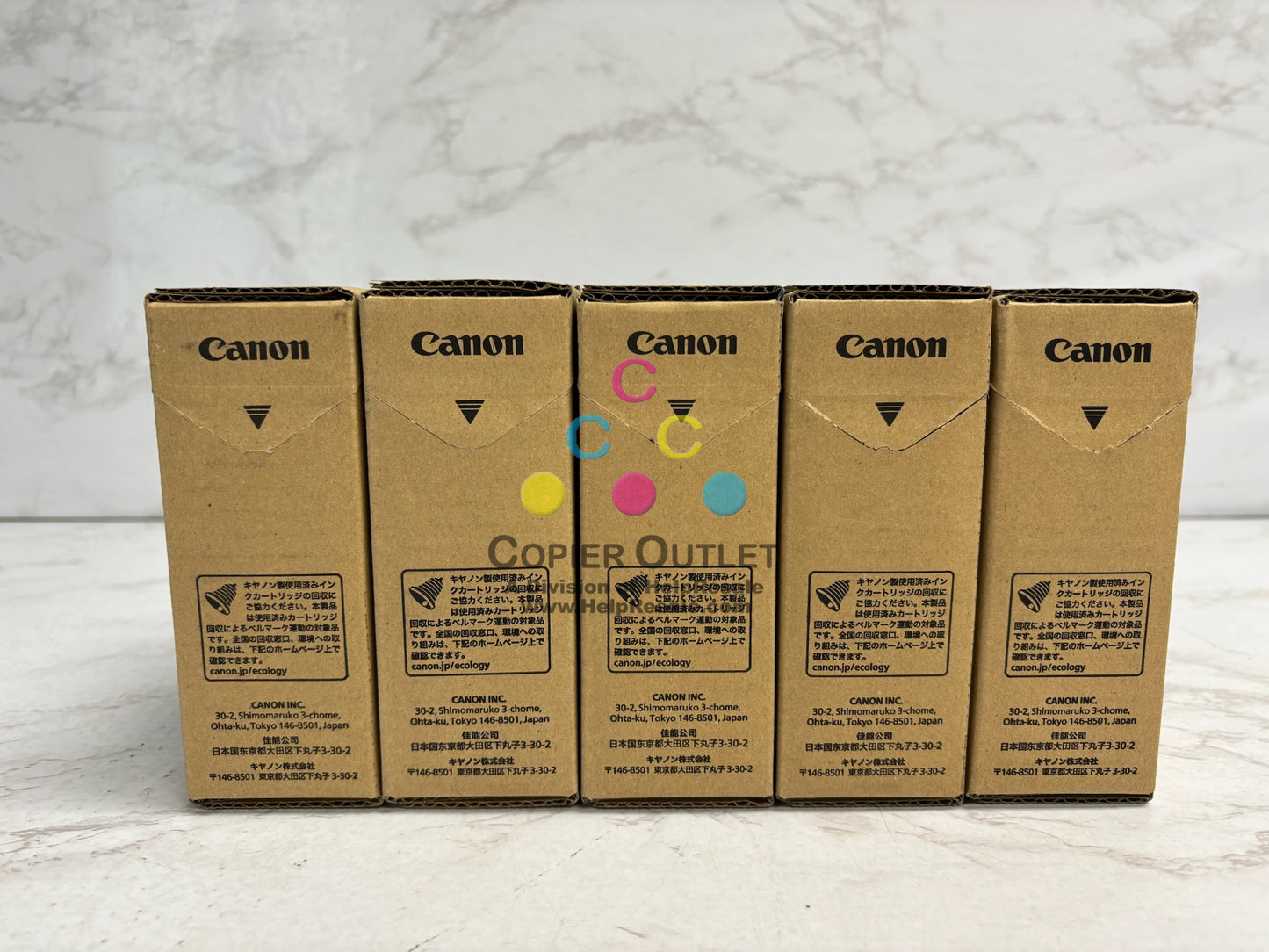 5 Genuine Canon IPF TX-2000,TX-3000,TX-4000 Inks PFI-310C,M,Y,BK,MBK (2026-2027)