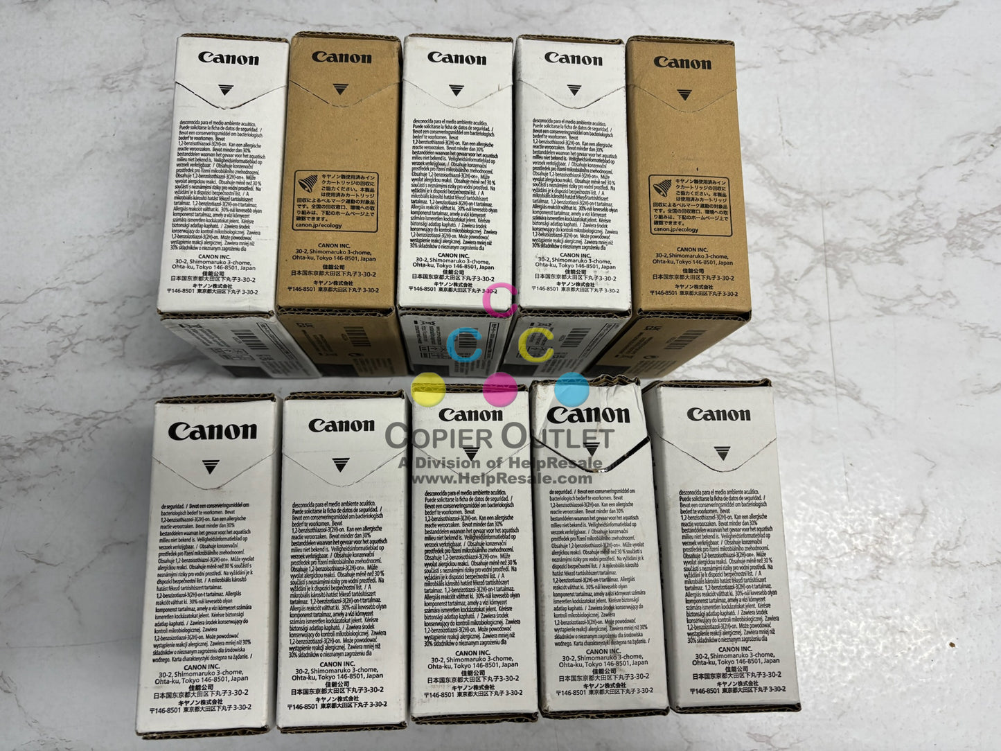 10 OEM Canon PRO-2000,4000 Inks PFI-1100 C,C,PC,PM,M,M,Y,GY,MBK,PBK (2026-2028)