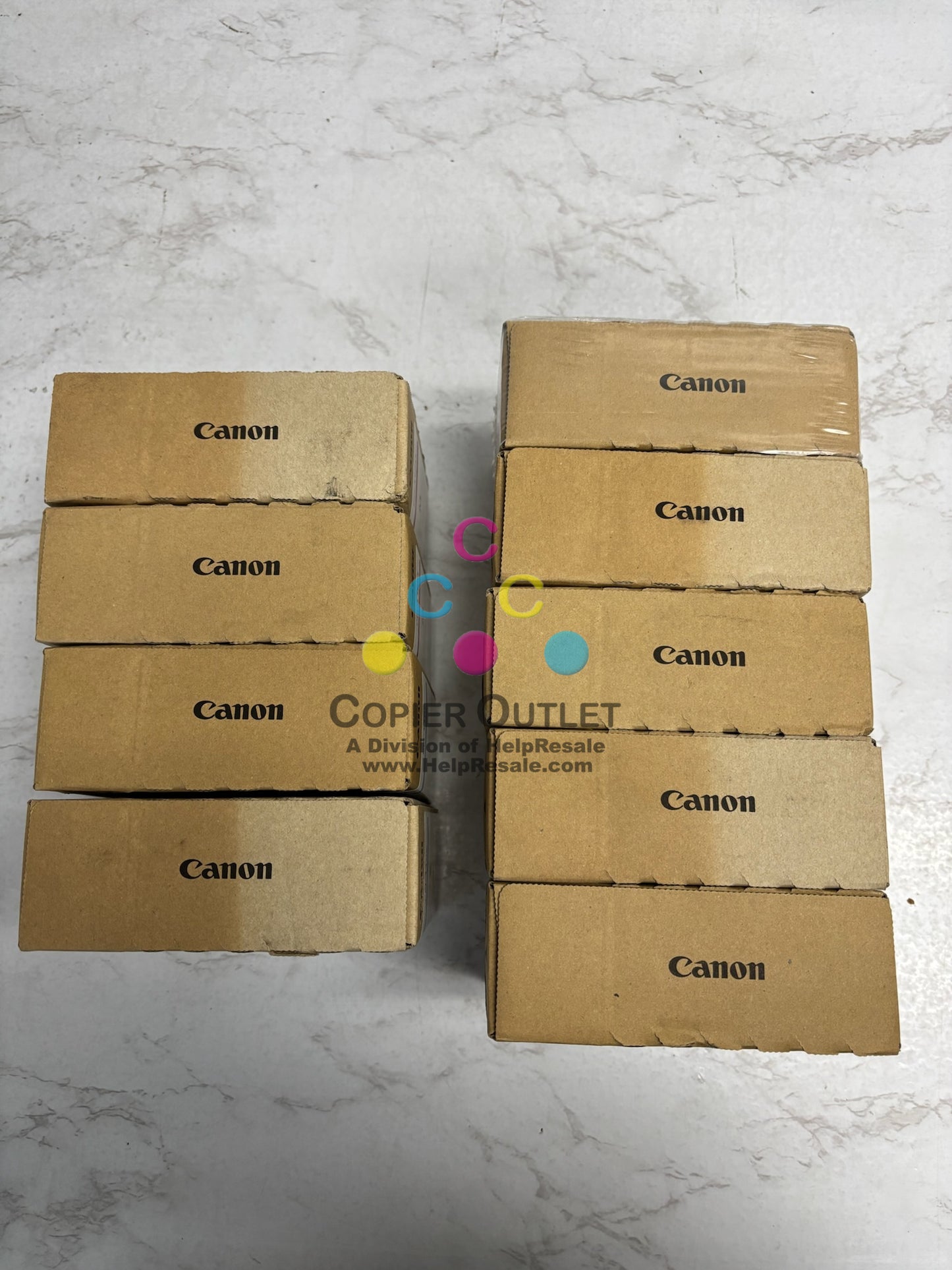 9 OEM Canon TX-2000,TX-3000,TX-4000 Inks PFI-110 CCMMYY,BK,BK,MBK (2022-2024)