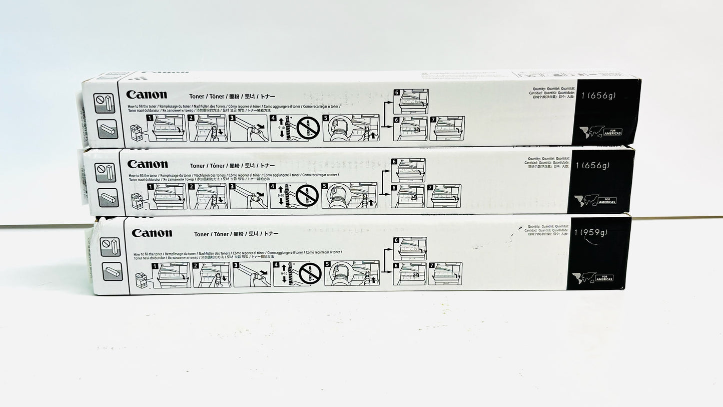 3 Genuine Canon IFC5140, C5150 Magenta & Black Toner GPR-1001M, GPR1001K