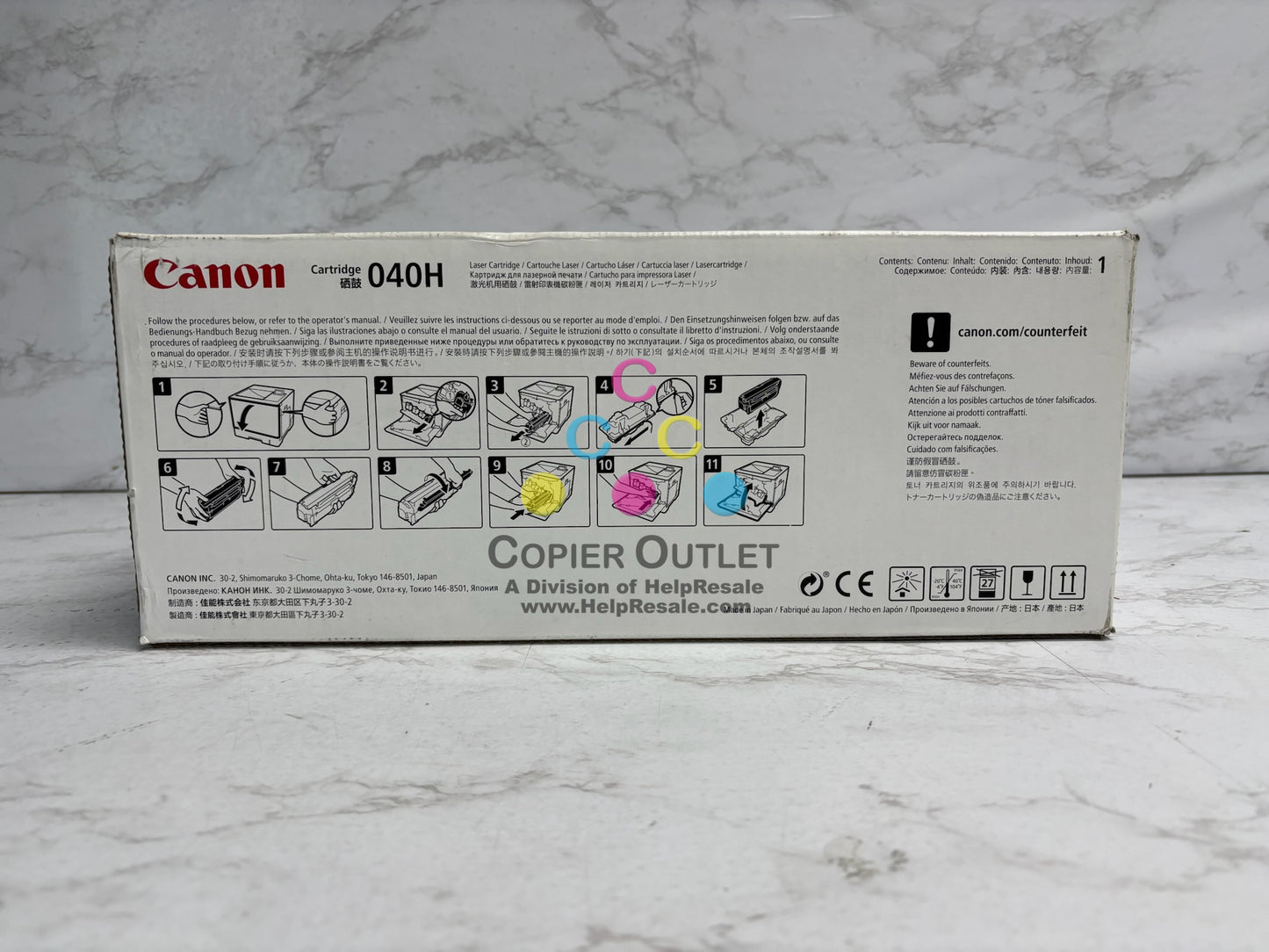 New Genuine Canon LBP710C Series 040H Black Toner 0461C001AA Same Day Ship