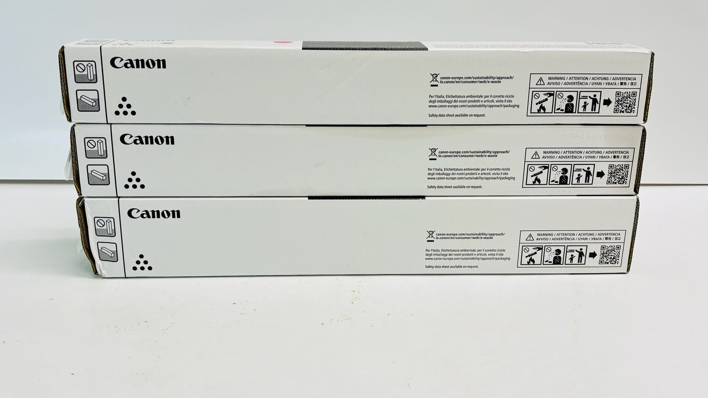 3 Genuine Canon IFC5140, C5150 Magenta & Black Toner GPR-1001M, GPR1001K