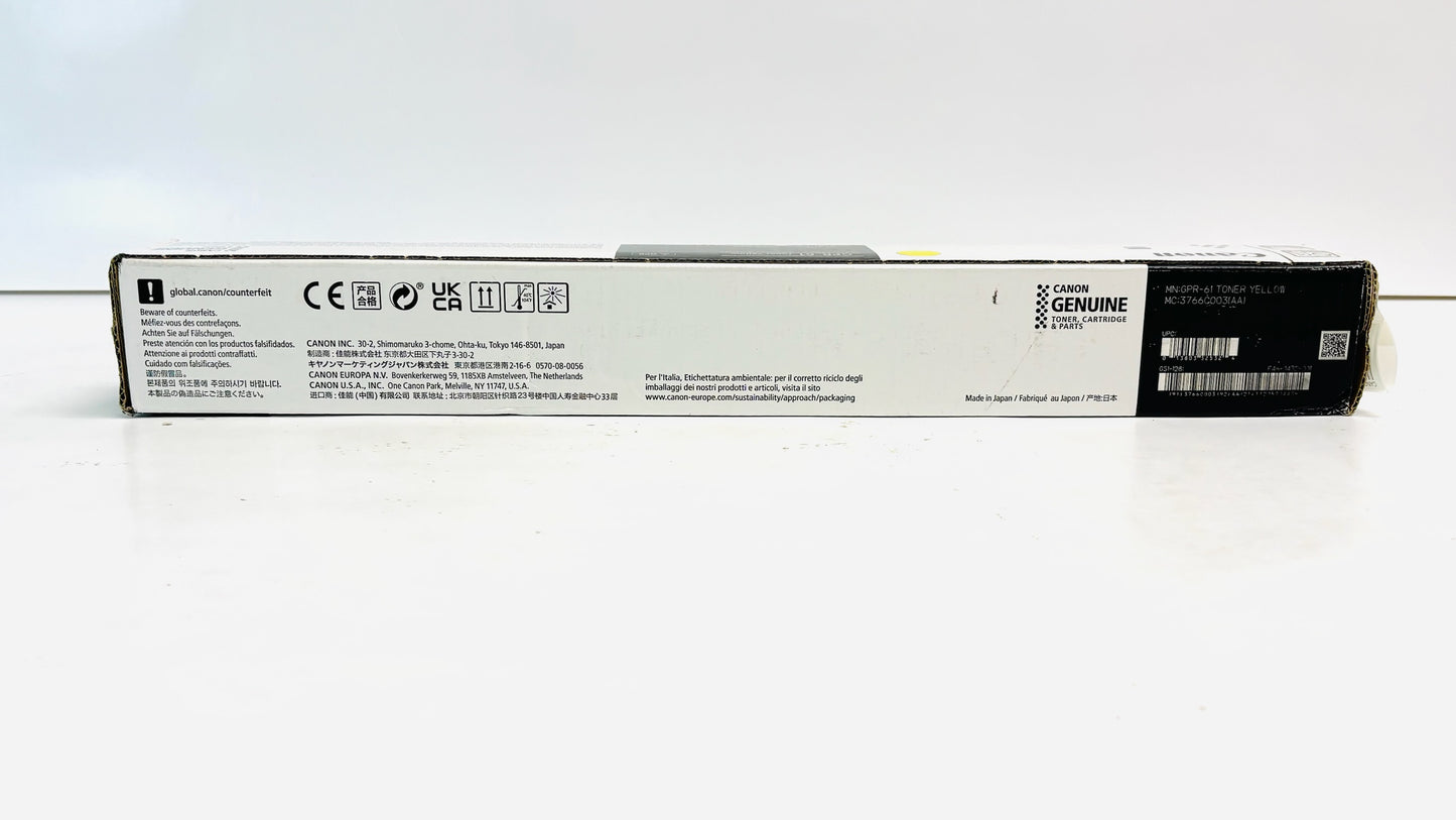 Genuine Canon imageRunner C5840,C5860, C5860 Yellow Toner GPR-61Y, GPR61Y
