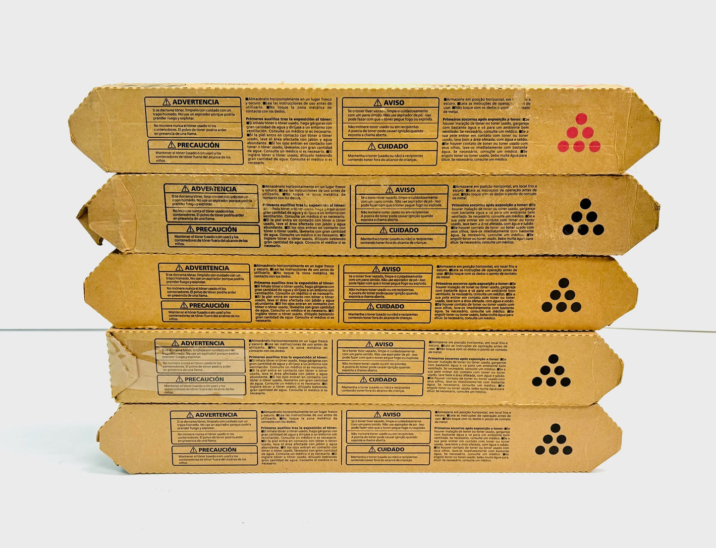 5 Genuine Ricoh MP C306/C307/C406 Magenta and  Black Toners 842091, 842093