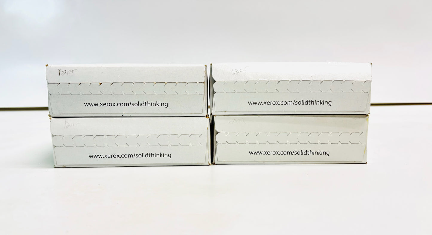 4 OEM Xerox Colorqube 8900 CMYK Ink Cubes 108R01014, 15, 16, 17 ( 6 per box )