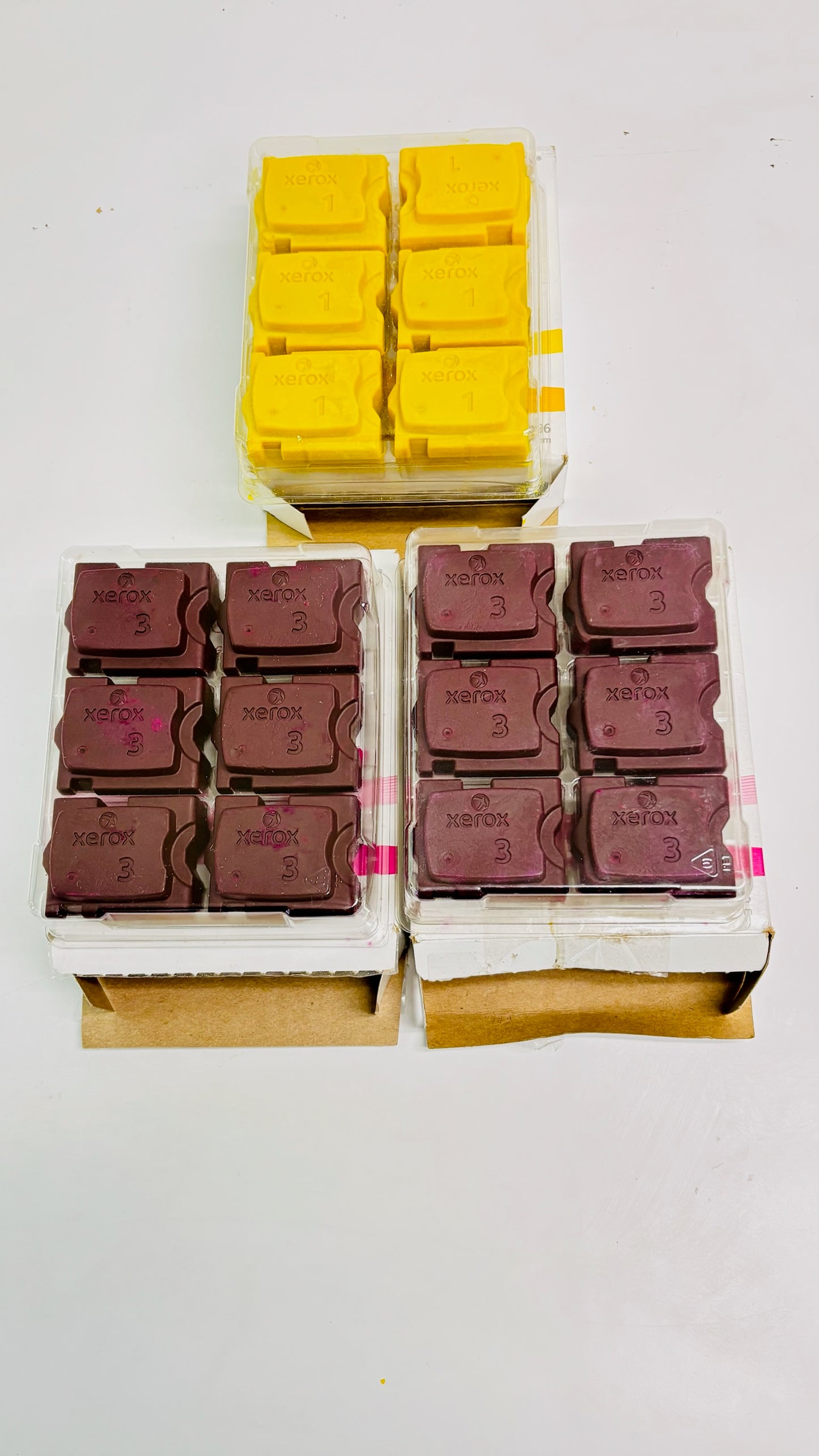 5 Open OEM Xerox Colorqube 8900 MMYYK Ink cubes 108R01015,1016,1017 (6 per box)