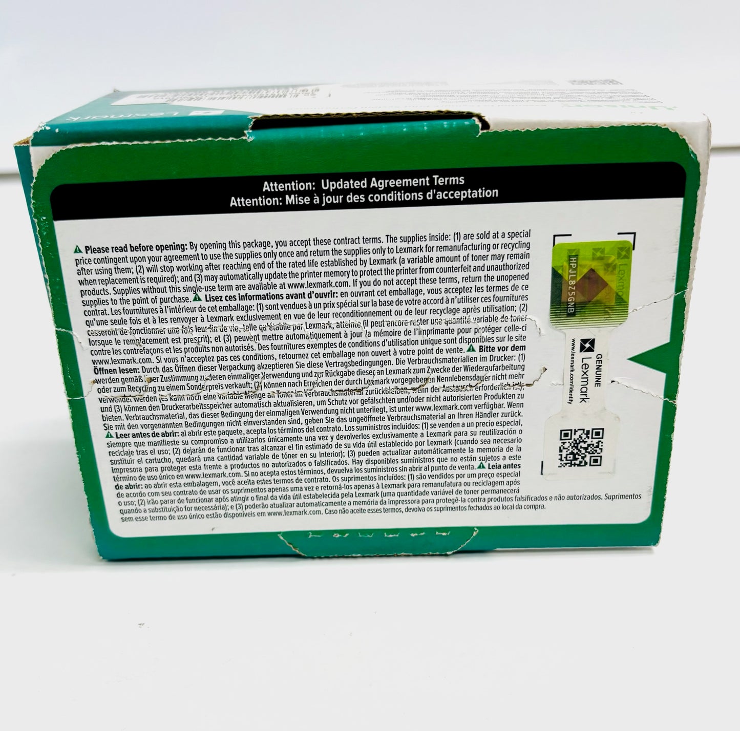 New Genuine Lexmark CS/CX 420, 520, 560 Series Yellow Toner 78C10Y0