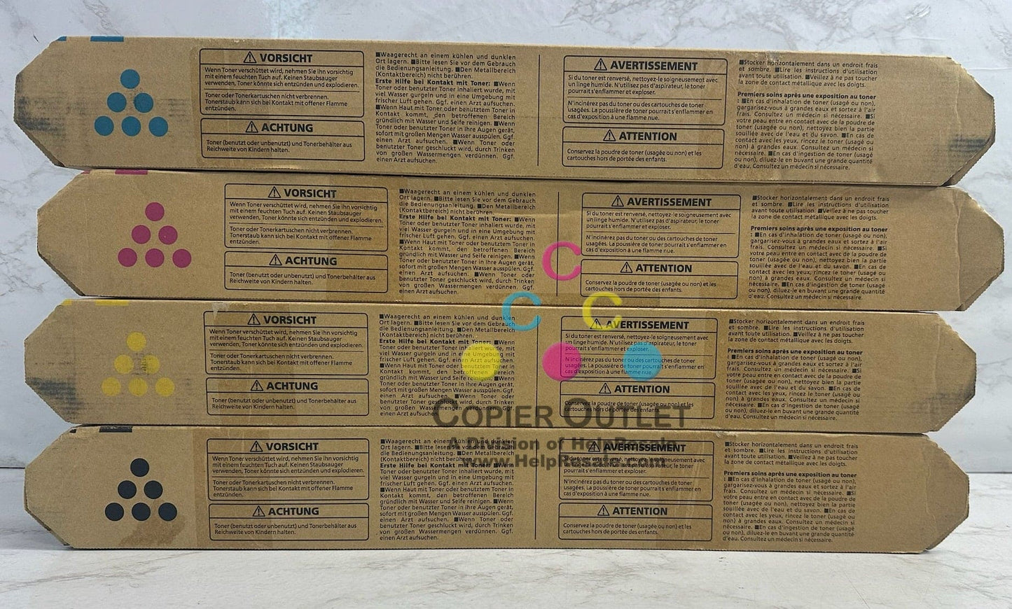 4 OEM Xante En/Press CMYK Toners 200-100373,200-100374,200-100375,200-100376