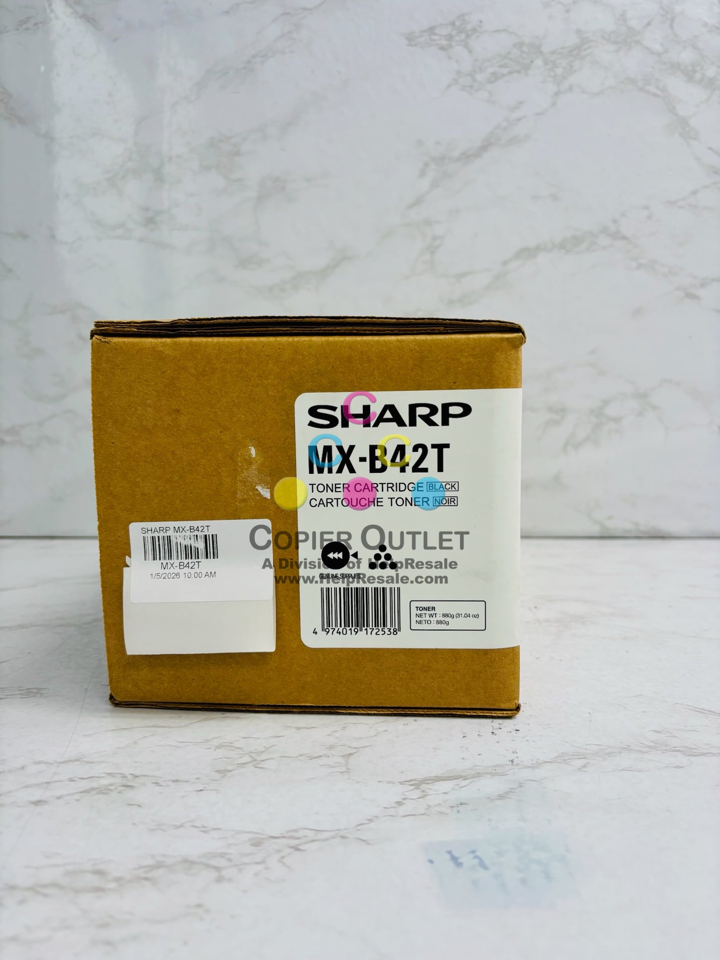 Genuine Sharp MX-B427PW, MX-B427W Black Toner MX-B42T