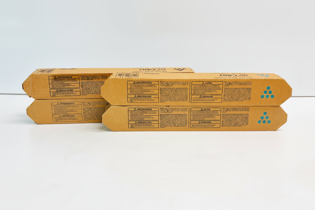 4 New Genuine Ricoh MPC407 Cyan and Black Toners 842207, 842208