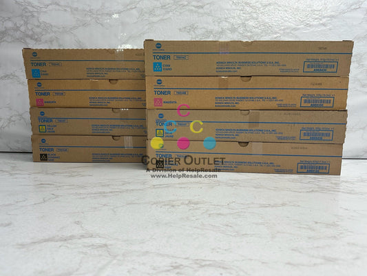 8 New Genuine Konica BH C458 C558 C658 CMYK Toners TN514 CMYK (TN514JK)