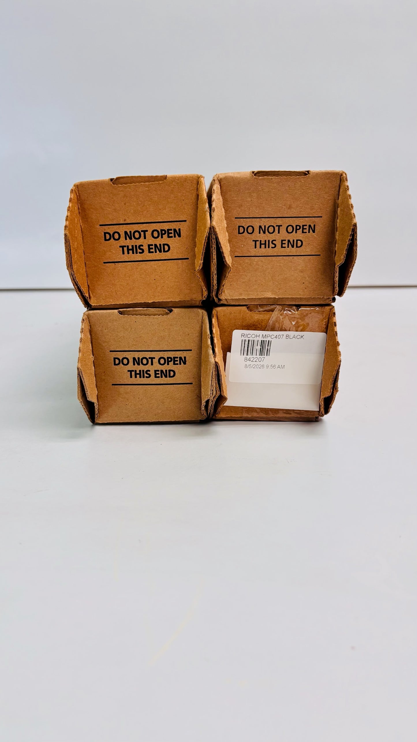 4 New Genuine Ricoh MPC407 Cyan and Black Toners 842207, 842208