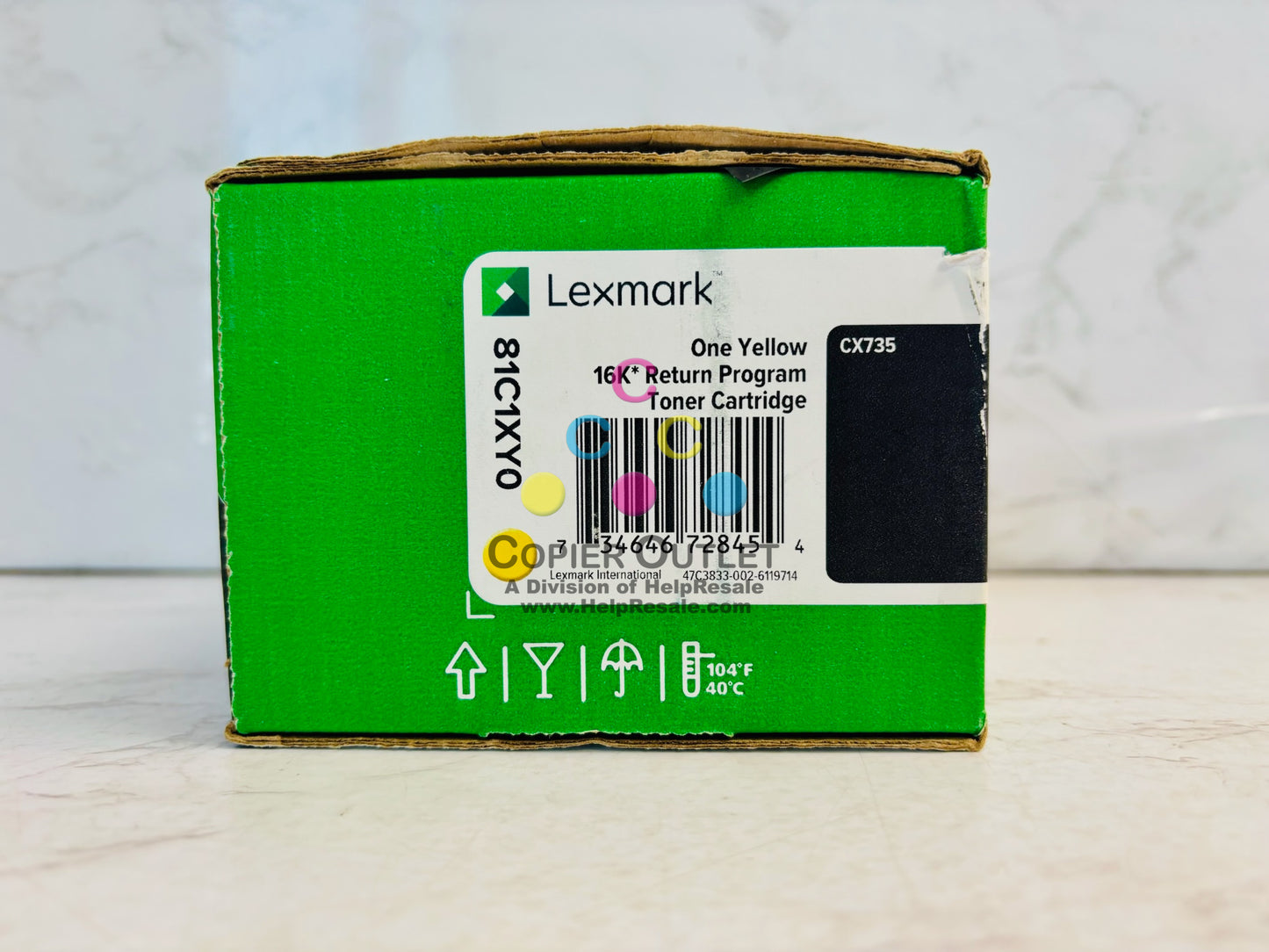 Genuine Lexmark CX735adse,CX737adzse Yellow Return Program Toner 81C1XY0