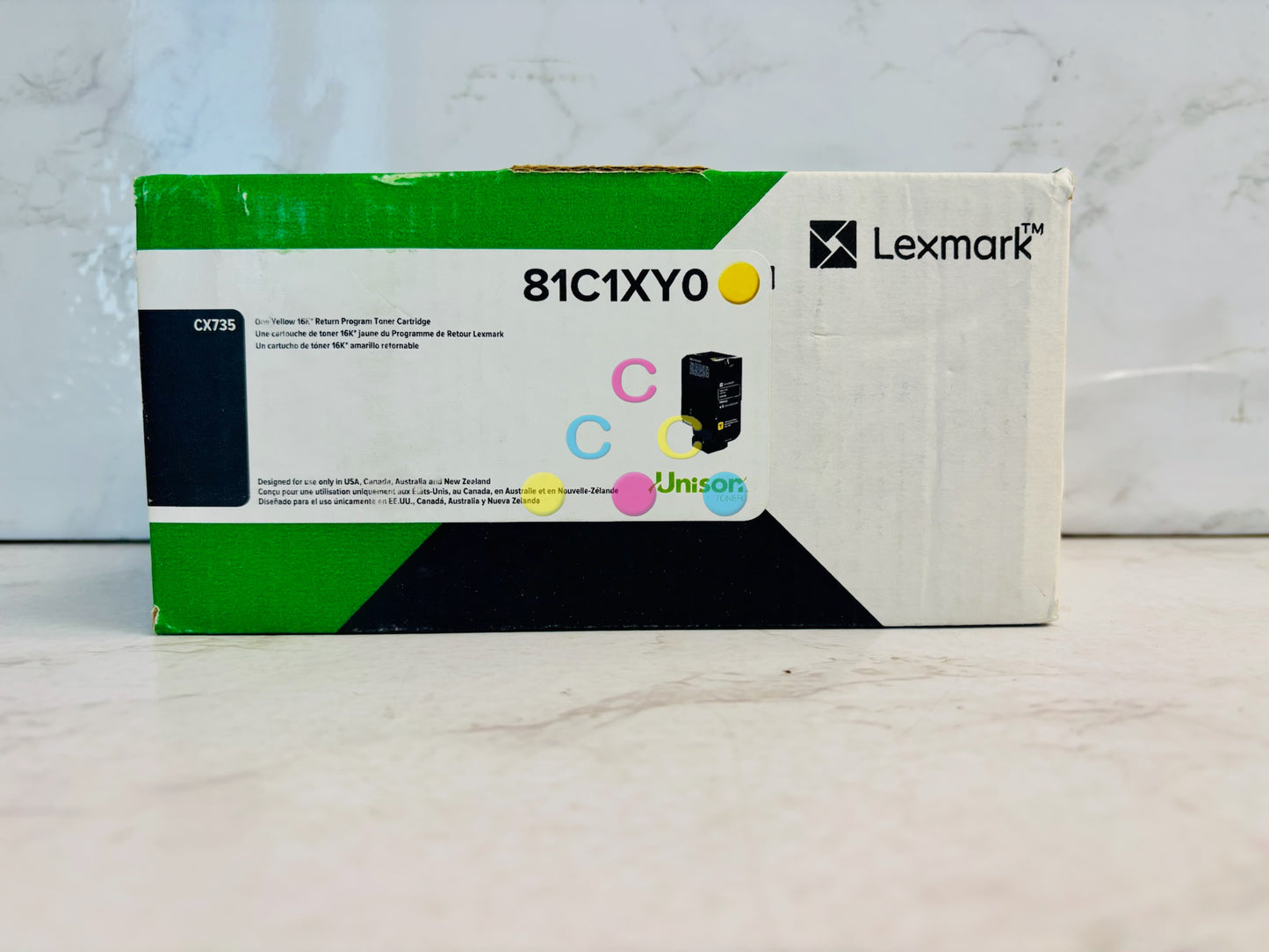 Genuine Lexmark CX735adse,CX737adzse Yellow Return Program Toner 81C1XY0