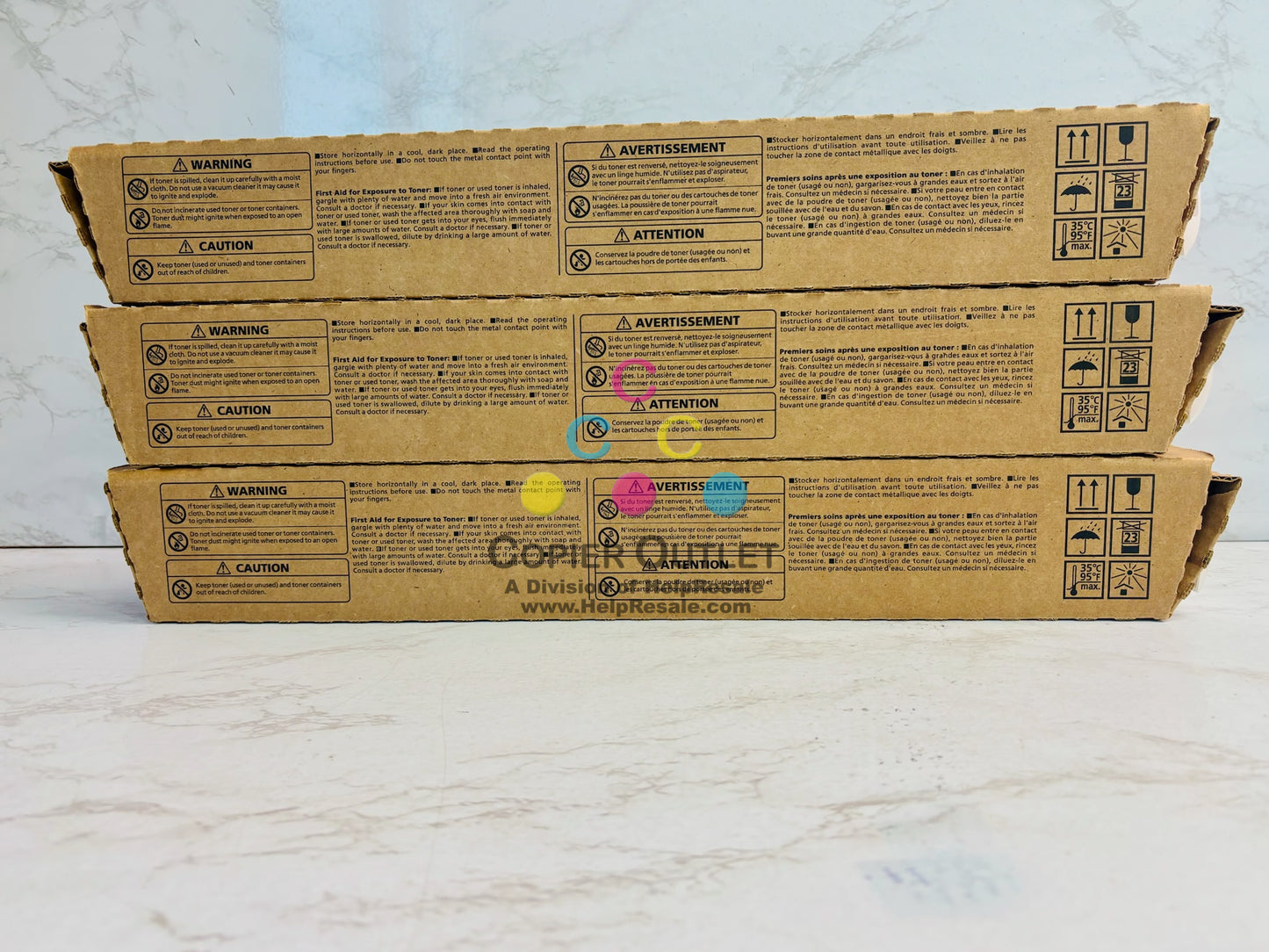 3 OEM Ricoh IM C4510 IM C6010 Cyan & Magenta Toner 842528,842529 CCM