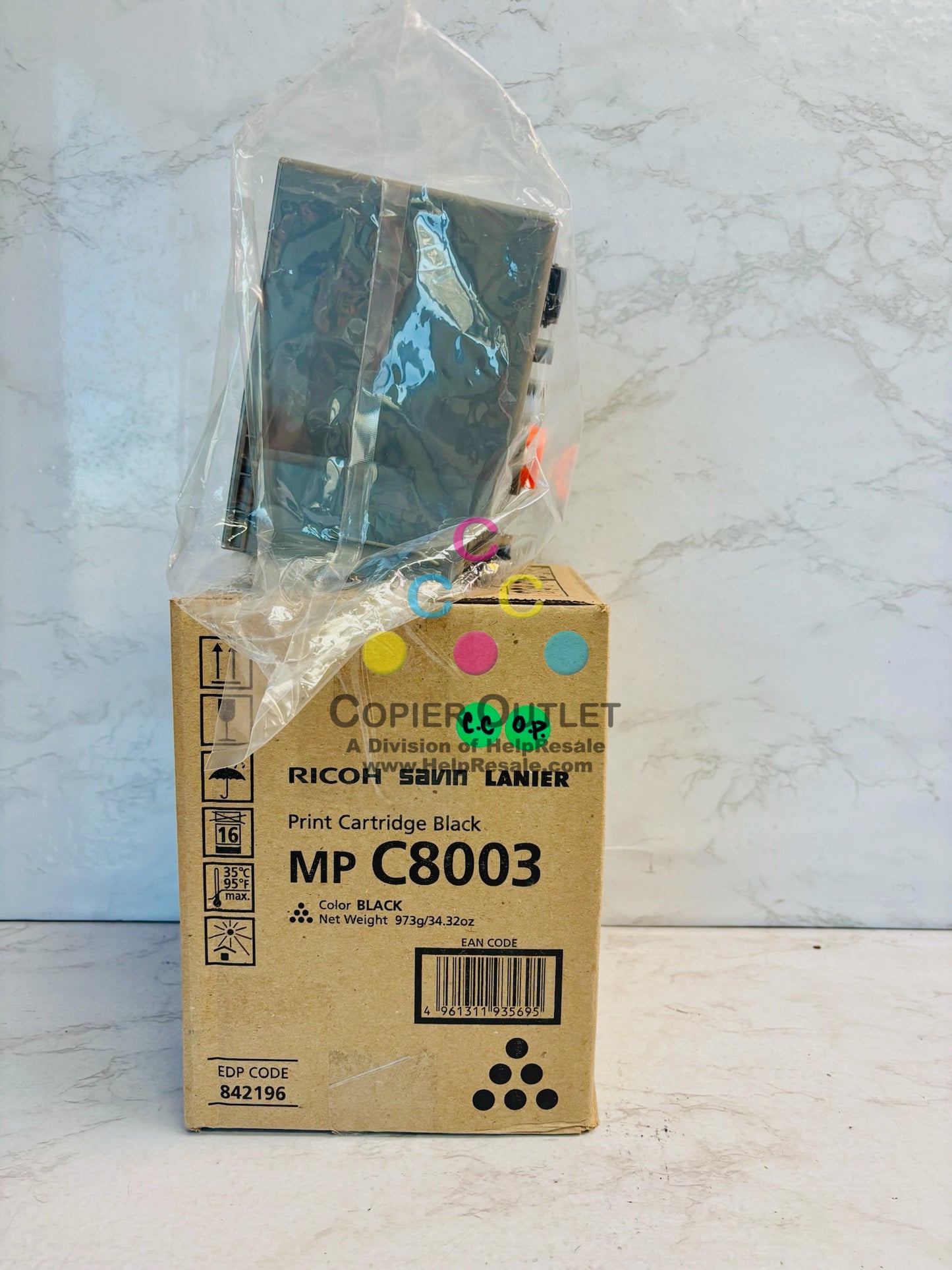 Open Genuine Ricoh MP C8003,C6500 Black Print Cartridge 842196