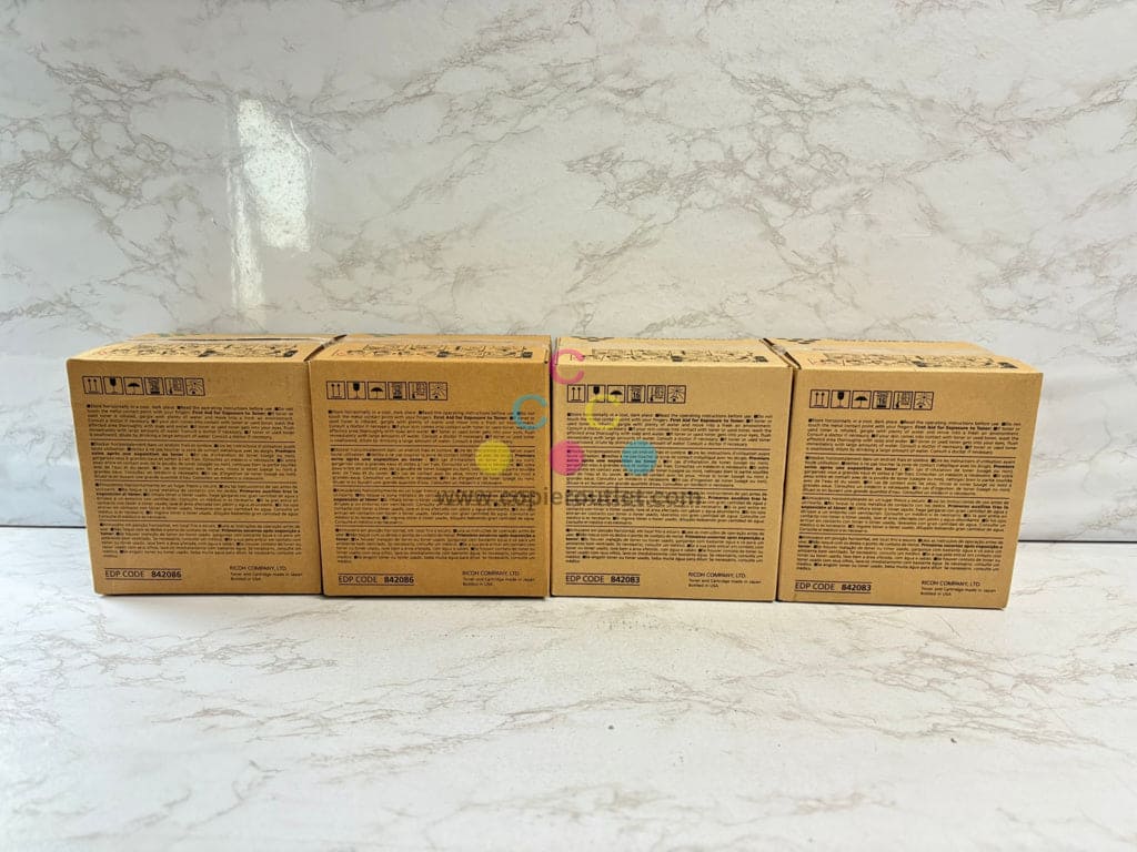 4 OEM Ricoh MP C6502S,C8002SP CCKK Toner Cartridge 842086,842083 Same Day Ship