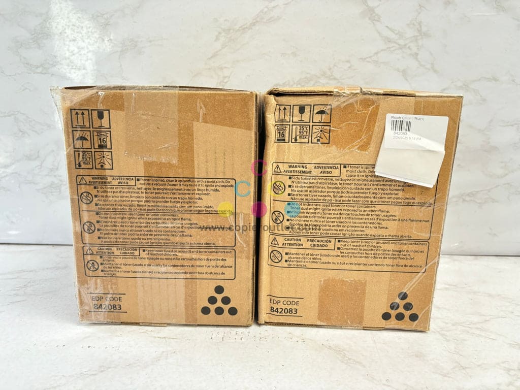 2 OEM Ricoh MP C6502S,C8002SP Black Toner Cartridge 842083 Same Day Shipping