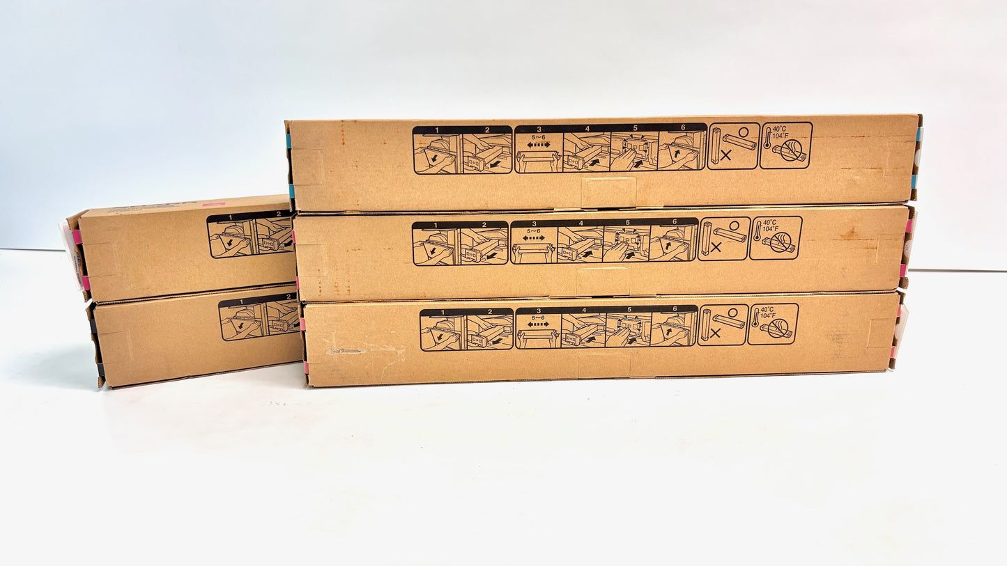 5 OEM Sharp MX-2310U,MX-2616N Cyan, Magenta & Black Toners MX-23NT-CA,MA,BA