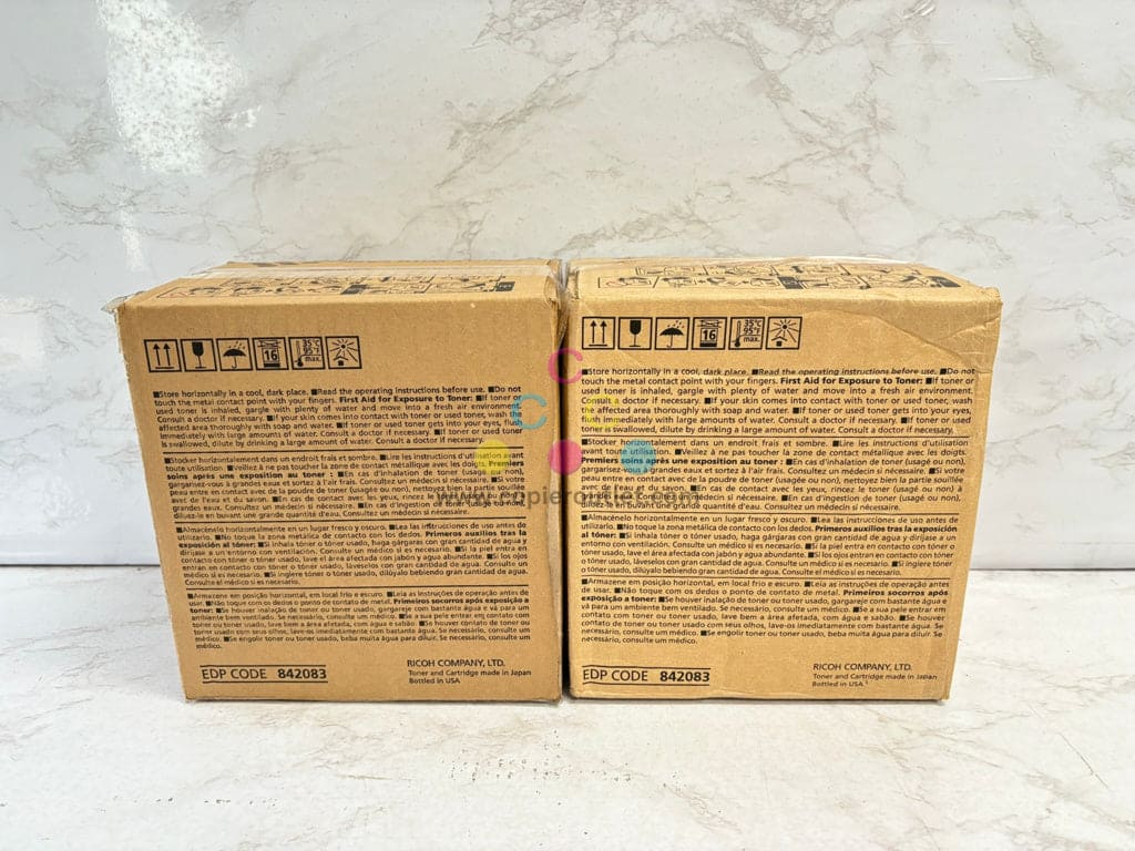2 OEM Ricoh MP C6502S,C8002SP Black Toner Cartridge 842083 Same Day Shipping