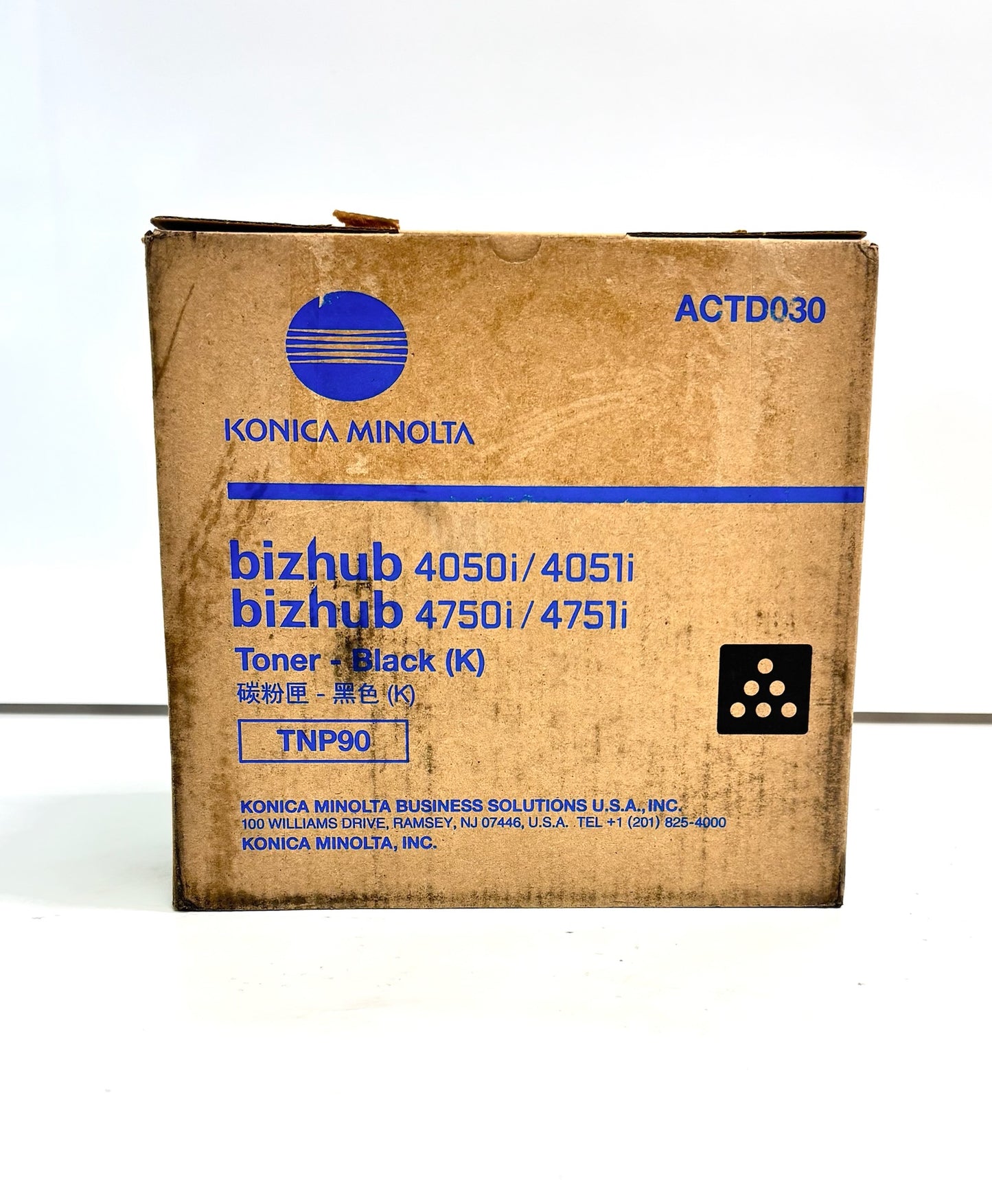 Cosmetic Genuine Konica bizhub 4050i,4750i Black Toner TNP90 / TNP-90 (ACTD030)