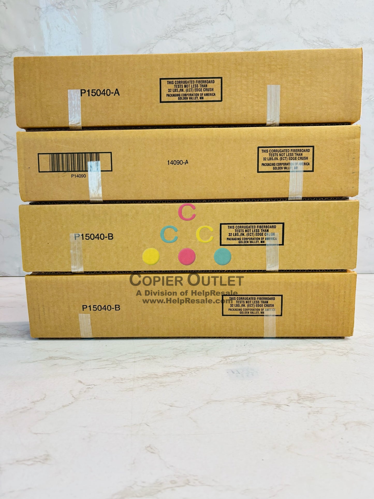 4 Genuine Toshiba eStudio 2515AC,3015AC Cyan, Magenta & Yellow Toner T-FC415U