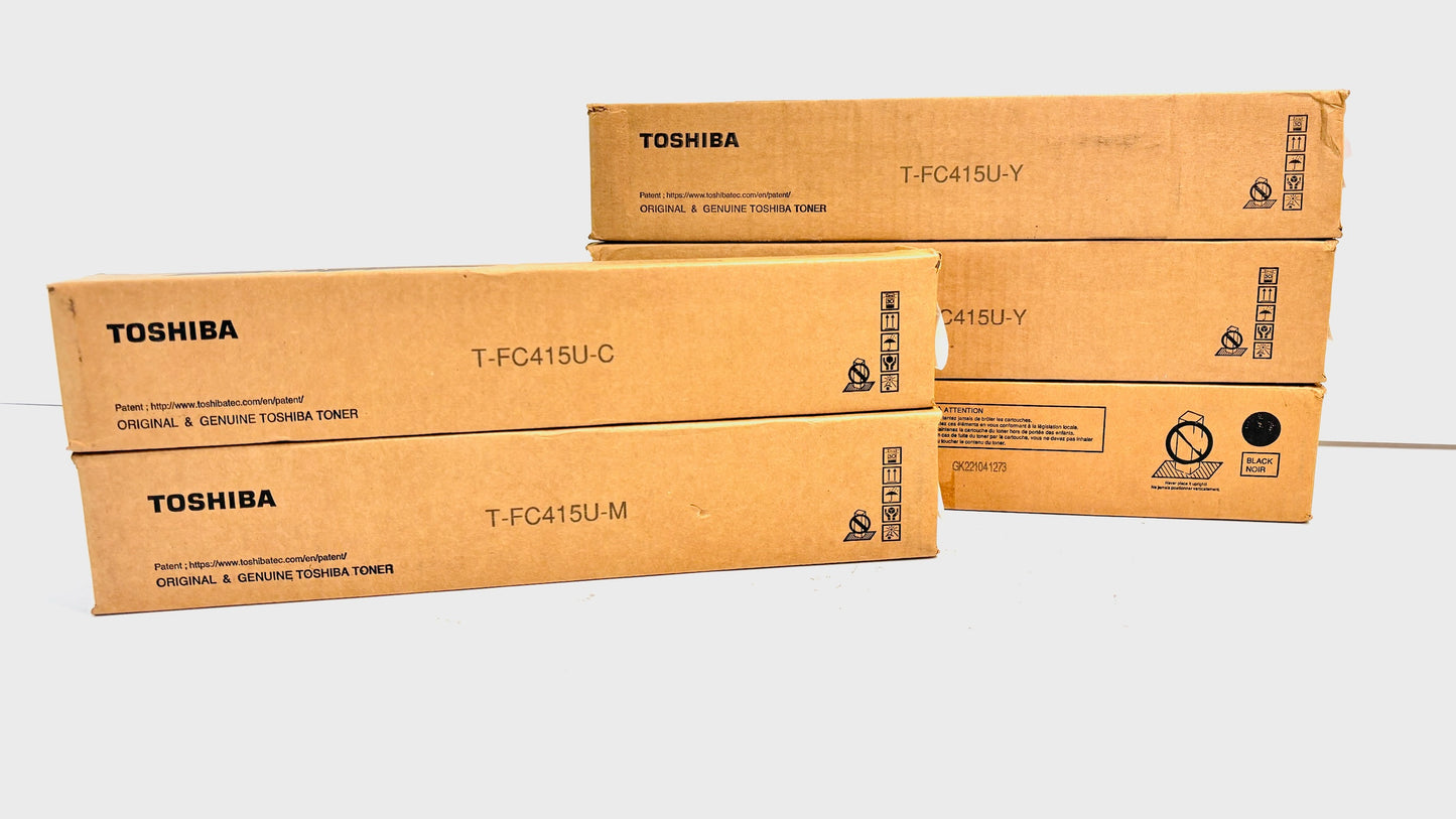 5 Cosmetic Toshiba eSTUDIO 2515AC,3015AC,3515AC CMYYK Toners T-FC415U