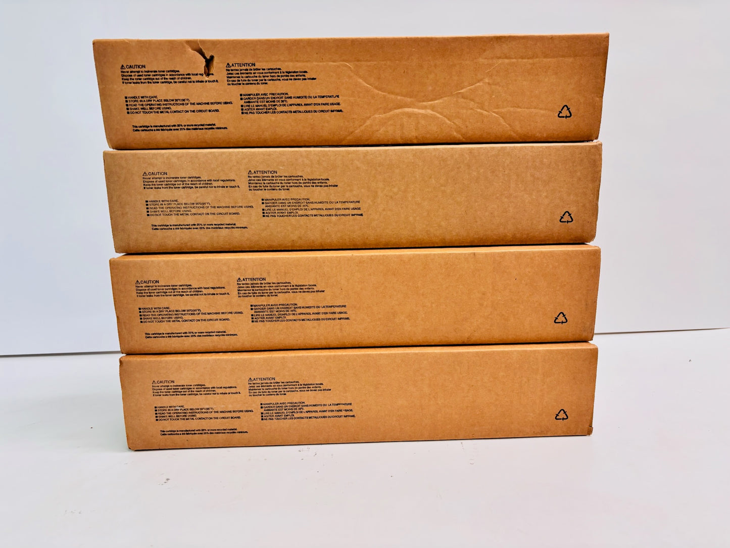 4 Genuine Toshiba eStudio 2515AC,3015AC Cyan, Yellow & Black Toner T-FC415U CCYK