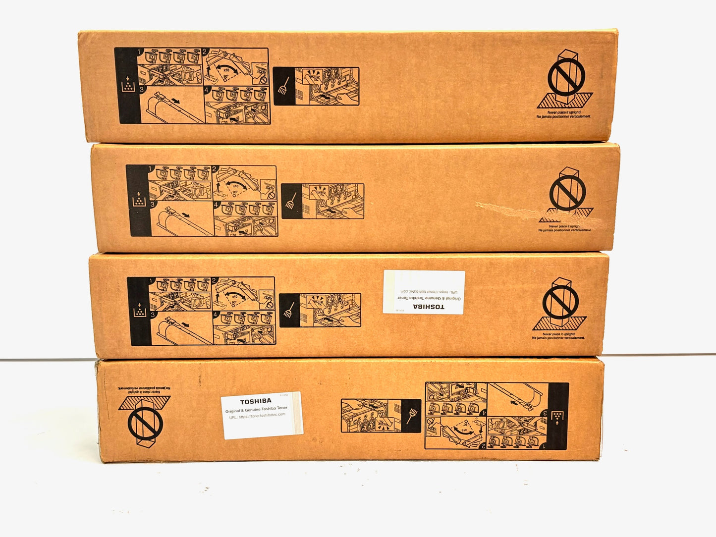 4 Genuine Toshiba eStudio 2050C,2051C,2550C,2551C MYYK Toners T-FC30U