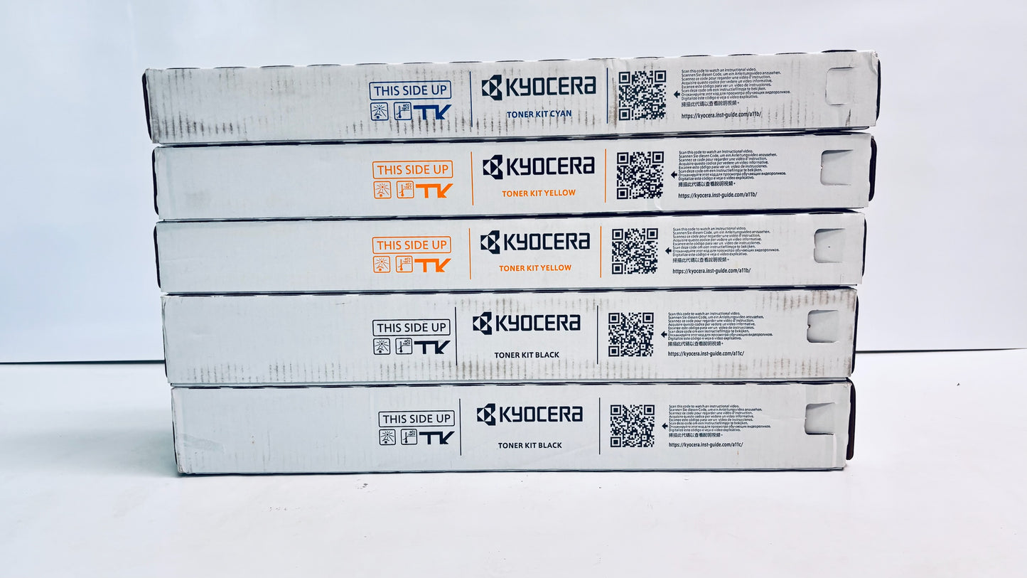 5 Genuine Kyocera TASKalfa 3552ci, 3553ci, 4052ci CYYKK Toners TK-8527