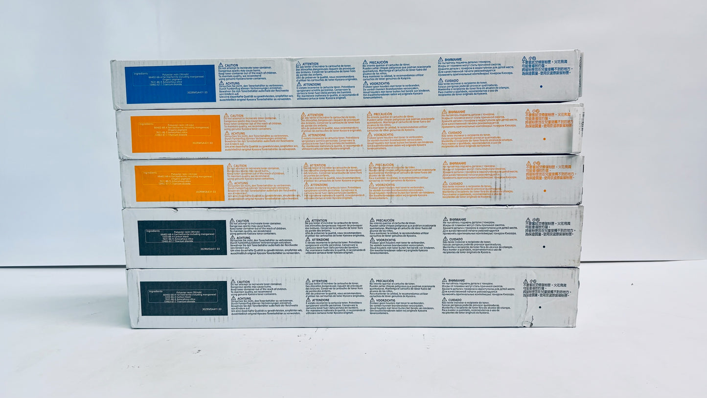5 Genuine Kyocera TASKalfa 3552ci, 3553ci, 4052ci CYYKK Toners TK-8527