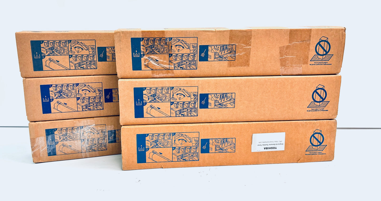 6 Open Genuine Toshiba 2555C,5055CG Cyan, Yellow & Black Toner T-FC50U-CYYKKK