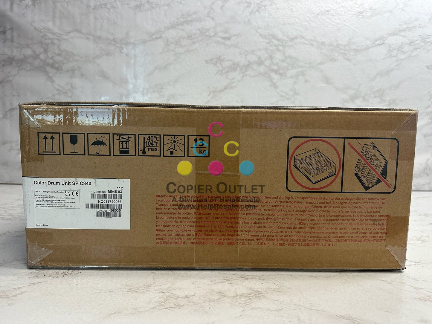 New Genuine Ricoh C840DN CMY Color Drum Unit Kit M945-03, 408035 Same Day Ship