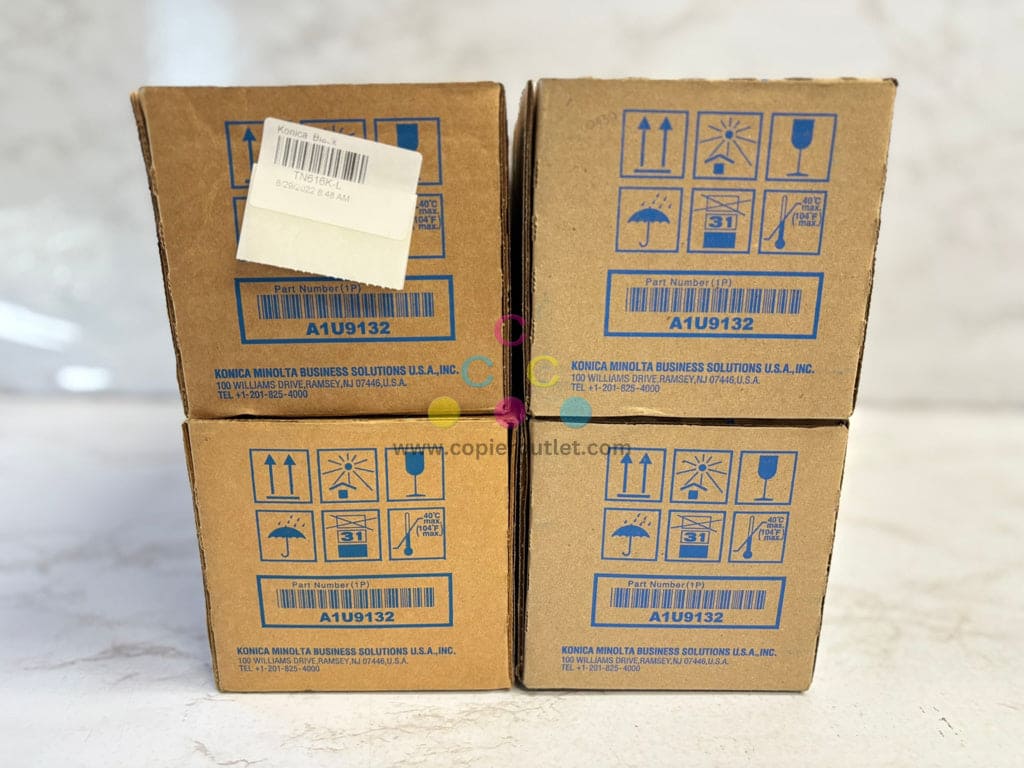 4 New OEM Konica Minolta Bizhub PRESS C6000L TN616K-L Black Toner A1U9132