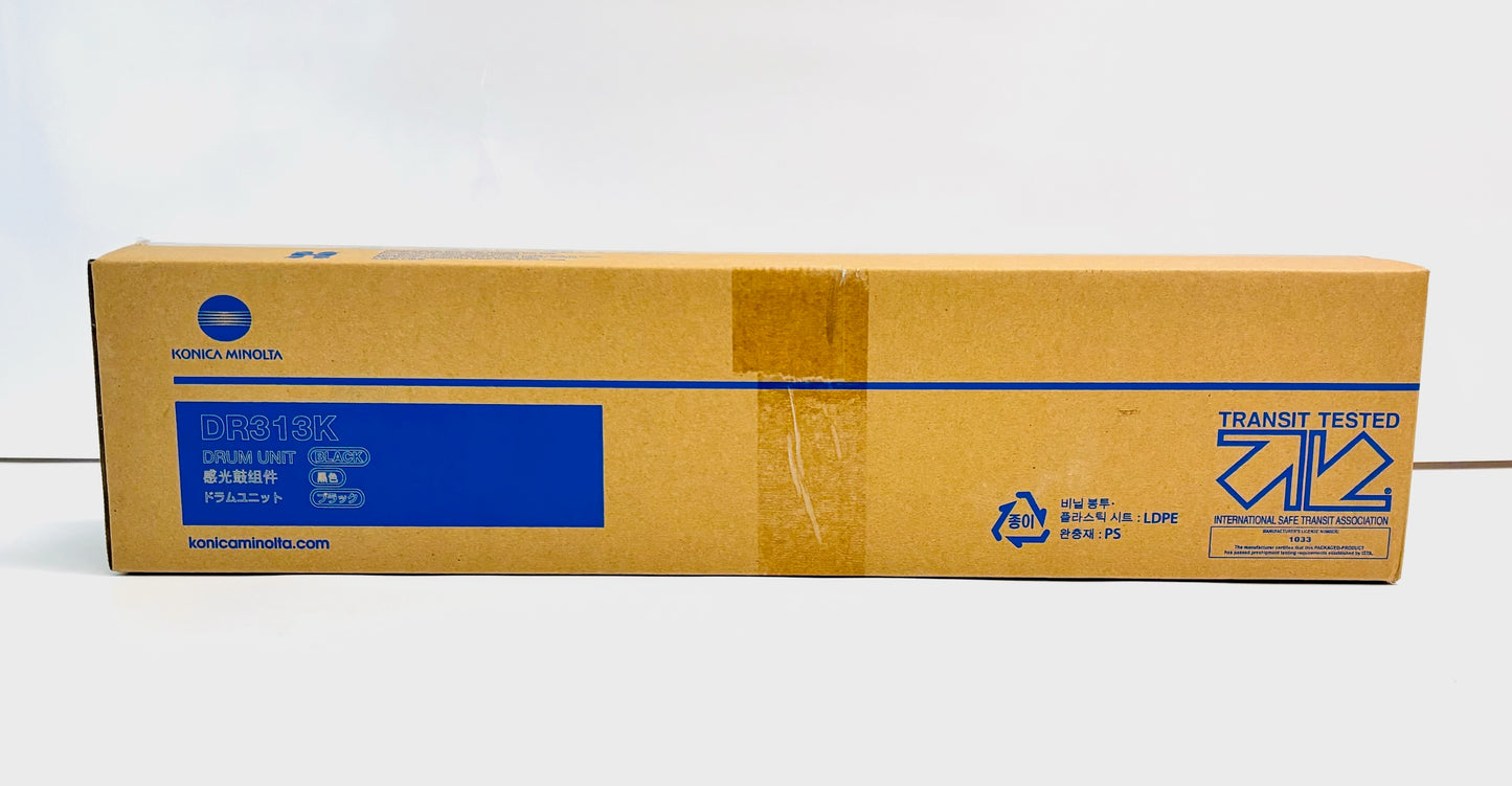 Genuine Konica Minolta BH308, 368 Black Drum Unit DR-313K,  DR313K, A7U40RD