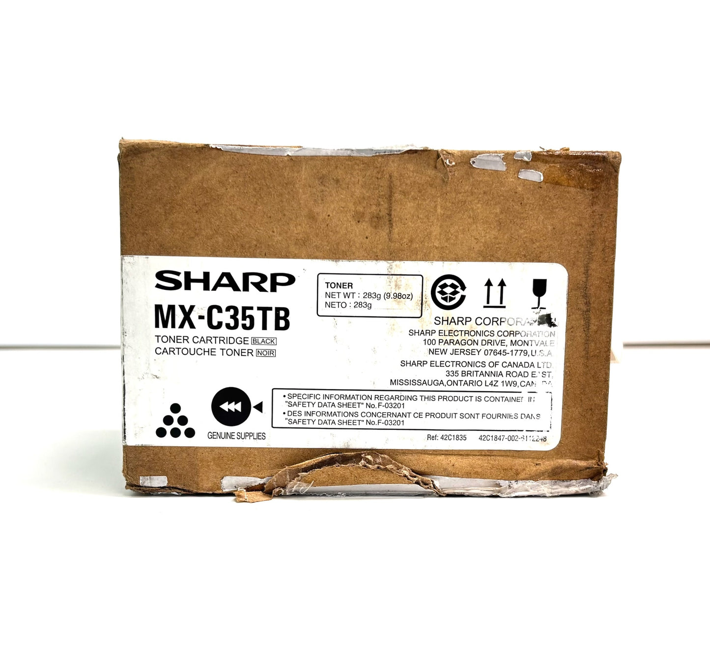 Open Genuine Sharp MX-C357F / MX-C407P Black Toner Cartridges MX-C35TB