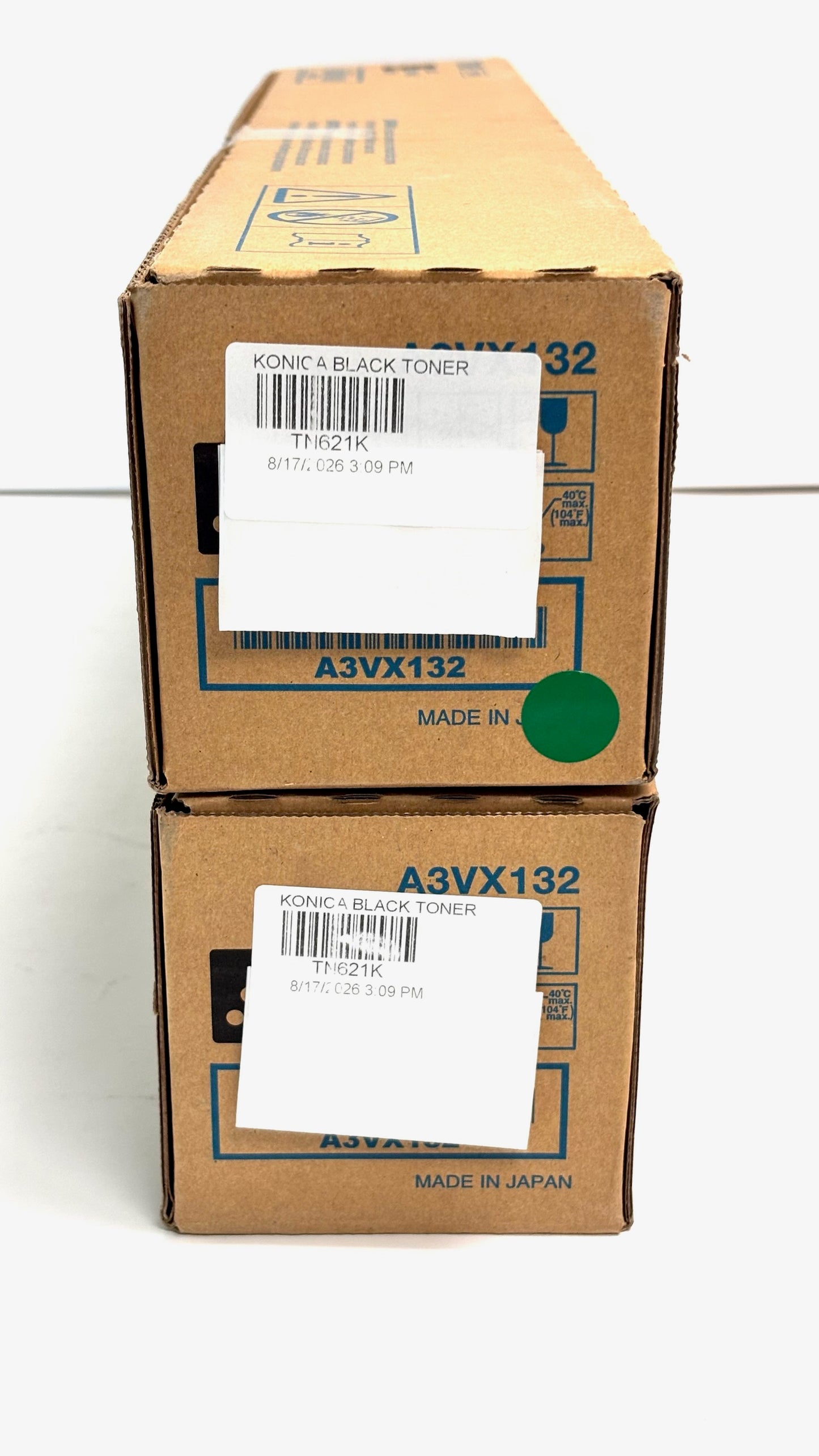 2 New Genuine Konica Minolta AccurioPress C83hc, BH C71hc Black Toners TN621K