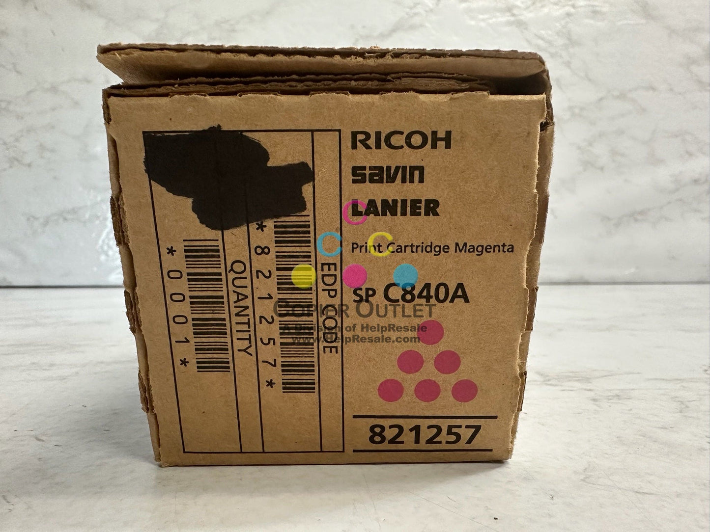 New Genuine Ricoh SP C840A,C842 Magenta Print Cartridge 821257 Same Day Shipping