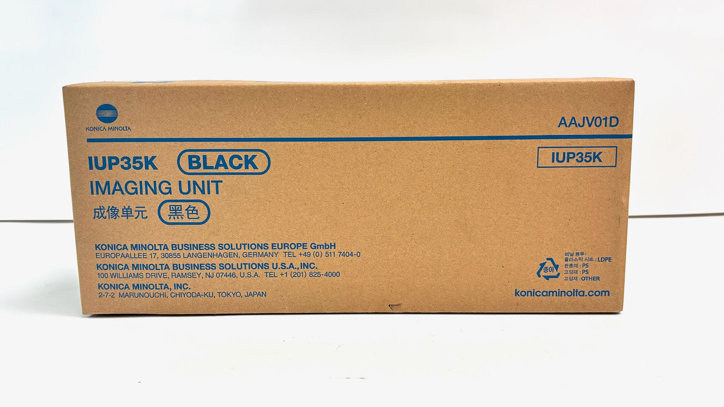 New Genuine Konica Minolta C3350i, C4051i Black Imaging Unit IUP35K,  AAJV01D