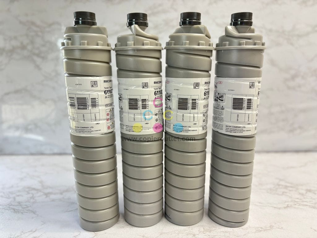 4 New OEM Ricoh Aficio 1060,MP 7000,9003SP Toner Type 6110D, 841332 (885400)