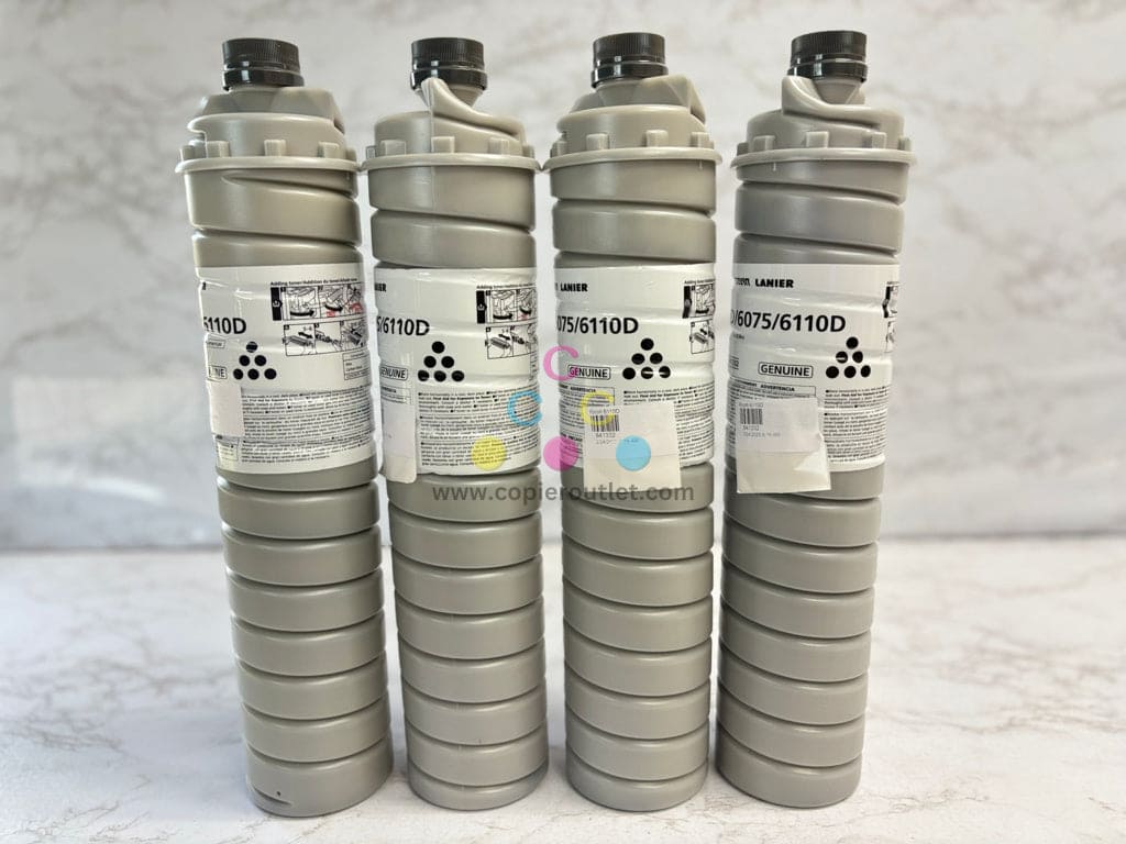 4 New OEM Ricoh Aficio 1060,MP 7000,9003SP Toner Type 6110D, 841332 (885400)