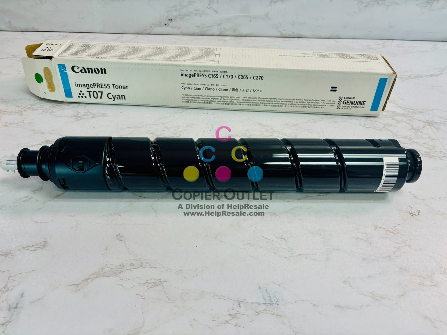 3 Open Genuine Canon imagePRESS Lite C165,C170 Cyan & Magenta Toner T07 CM