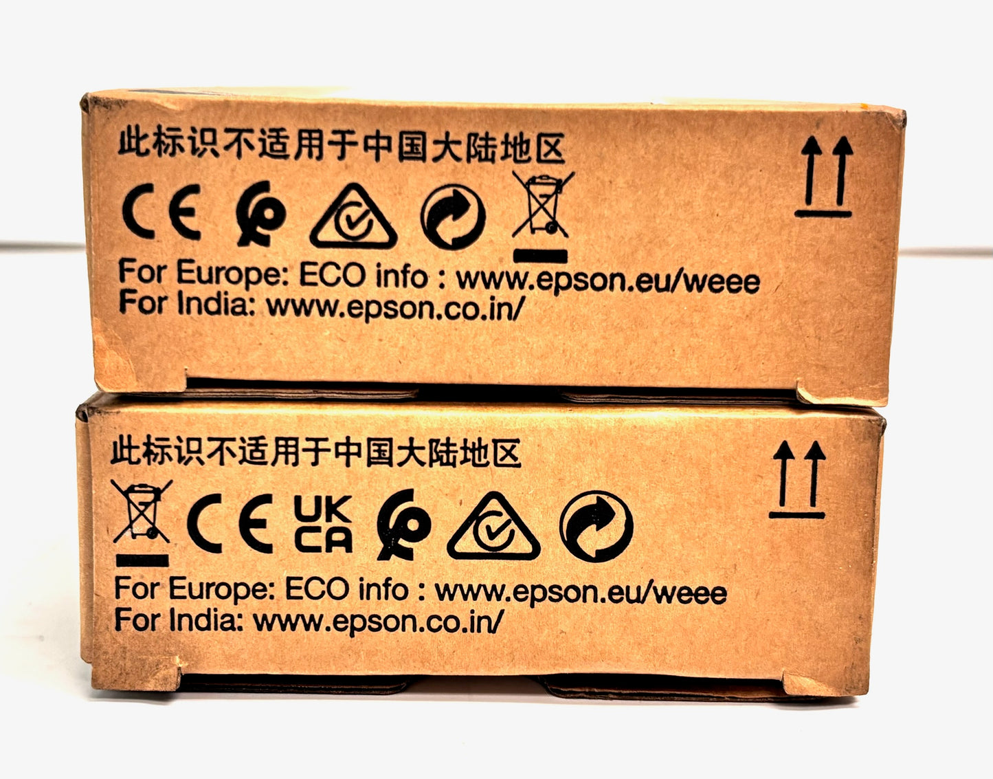 2 Genuine Epson WFC529, WFC579 Magenta & Yellow Ink T01C3, T01C4 (2027/2028)