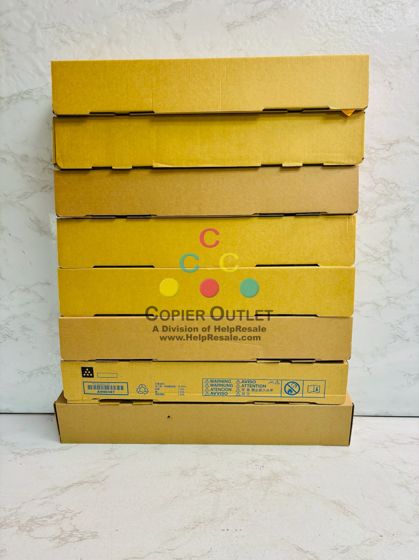8 Unbranded Konica C258,C308,C368 Cyan, Magenta, Yellow & Black Toner TN324 CMYK