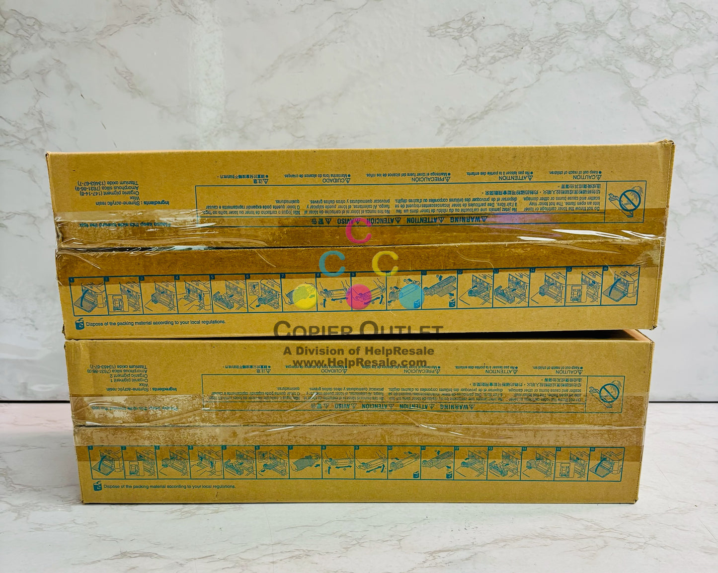 2 Open Genuine Konica BH C25,C35,C35P Cyan & Magenta Imaging Unit IUP14 CM