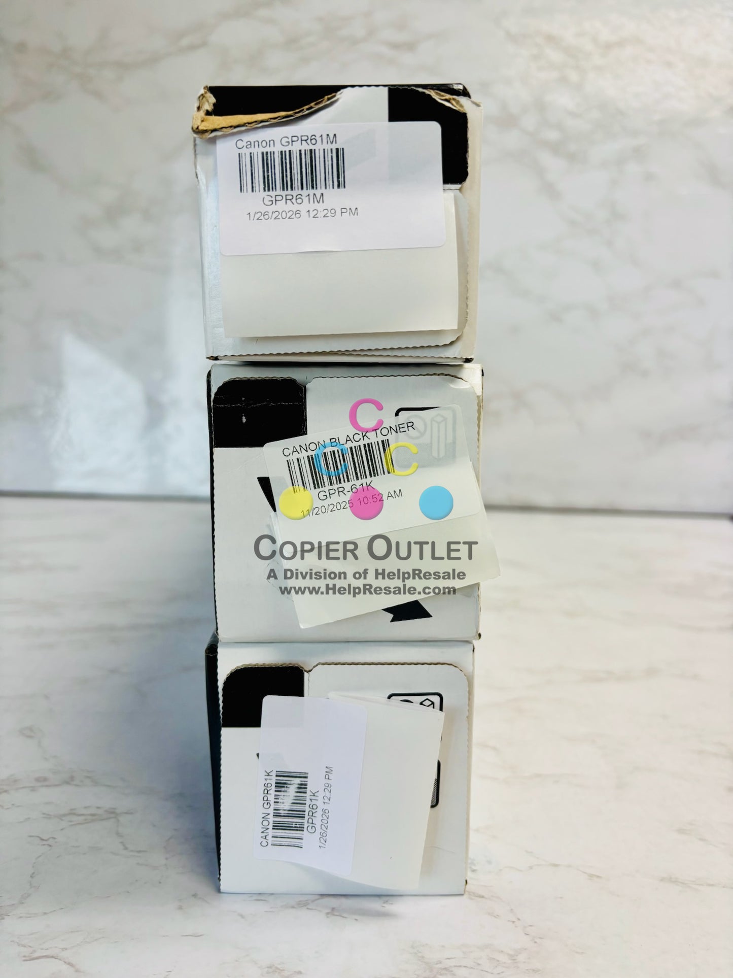 3 Genuine Canon iR Advance C5840i,C5850i Magenta & Black Toner GPR-61 MKK