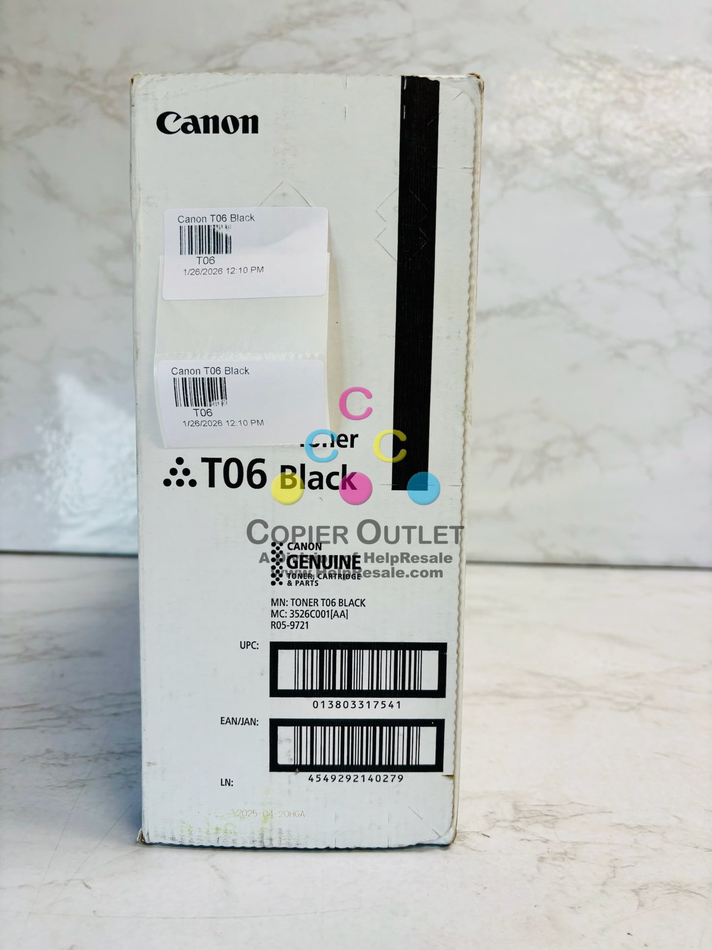 Open Genuine Canon iR1643i 1643iF 1643P Black Toner T06, 3526C001AA