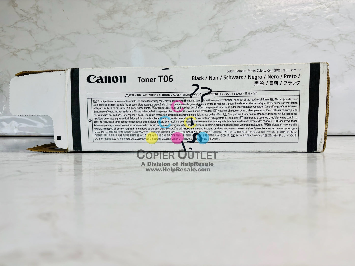 Open Genuine Canon iR1643i 1643iF 1643P Black Toner T06, 3526C001AA